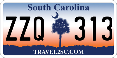 SC license plate ZZQ313