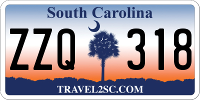 SC license plate ZZQ318