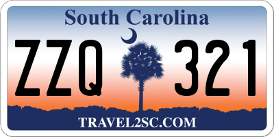 SC license plate ZZQ321