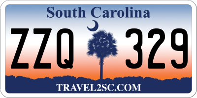 SC license plate ZZQ329