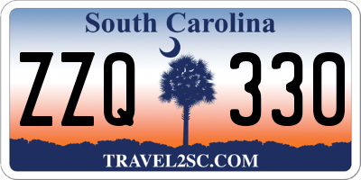 SC license plate ZZQ330
