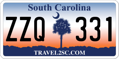 SC license plate ZZQ331