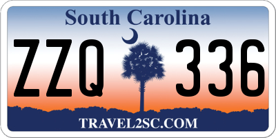 SC license plate ZZQ336