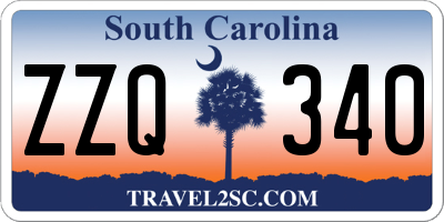 SC license plate ZZQ340