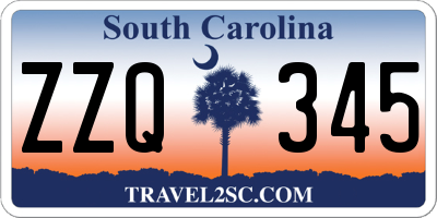 SC license plate ZZQ345