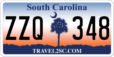 SC license plate ZZQ348