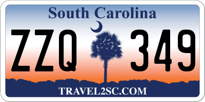 SC license plate ZZQ349