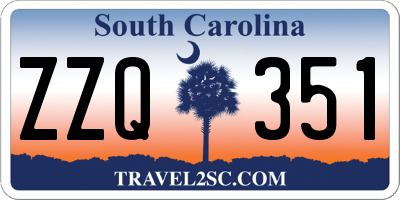 SC license plate ZZQ351