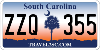 SC license plate ZZQ355