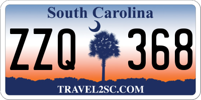SC license plate ZZQ368