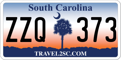 SC license plate ZZQ373