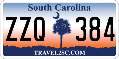SC license plate ZZQ384