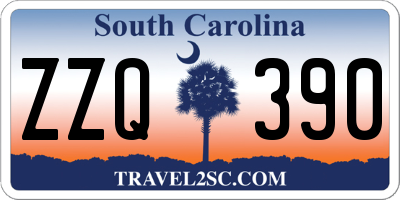 SC license plate ZZQ390