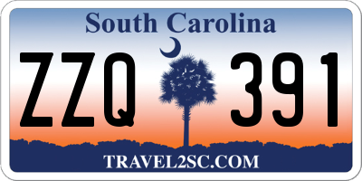 SC license plate ZZQ391