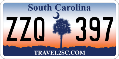 SC license plate ZZQ397