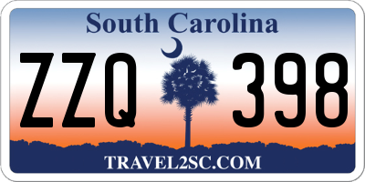 SC license plate ZZQ398