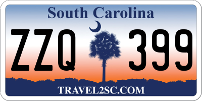 SC license plate ZZQ399