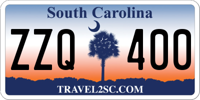 SC license plate ZZQ400