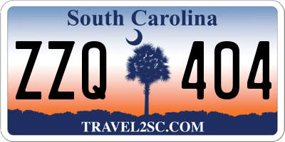 SC license plate ZZQ404