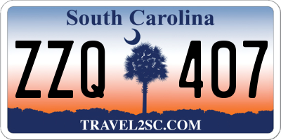 SC license plate ZZQ407