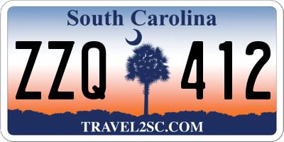 SC license plate ZZQ412