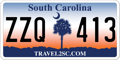 SC license plate ZZQ413