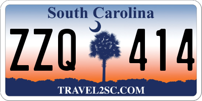 SC license plate ZZQ414