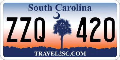 SC license plate ZZQ420