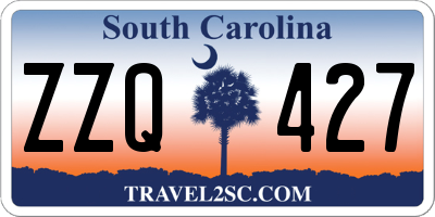 SC license plate ZZQ427