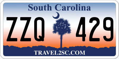 SC license plate ZZQ429