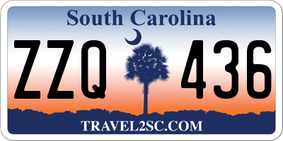 SC license plate ZZQ436