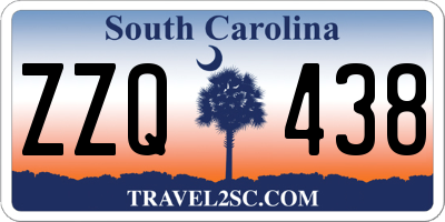 SC license plate ZZQ438