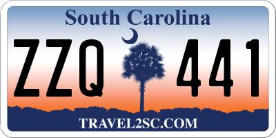 SC license plate ZZQ441