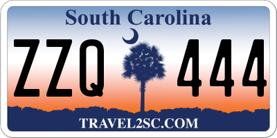 SC license plate ZZQ444