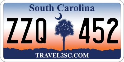 SC license plate ZZQ452
