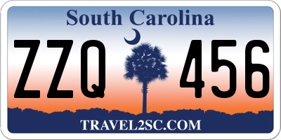 SC license plate ZZQ456