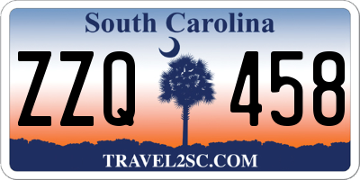 SC license plate ZZQ458