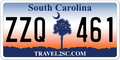 SC license plate ZZQ461