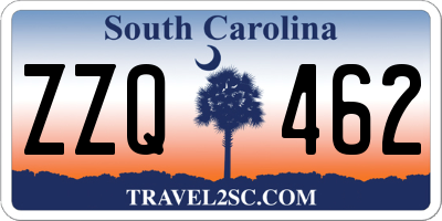 SC license plate ZZQ462