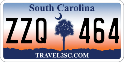 SC license plate ZZQ464
