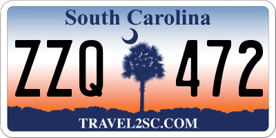 SC license plate ZZQ472