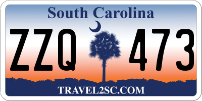SC license plate ZZQ473