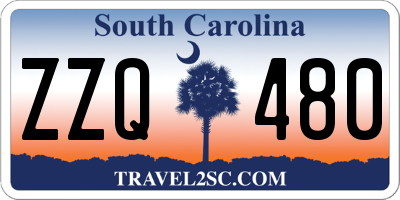 SC license plate ZZQ480