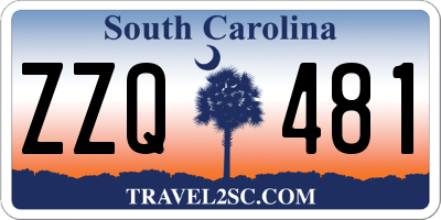 SC license plate ZZQ481