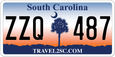 SC license plate ZZQ487