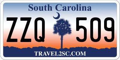 SC license plate ZZQ509