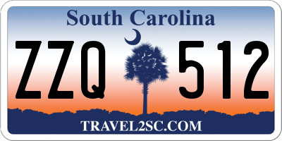 SC license plate ZZQ512