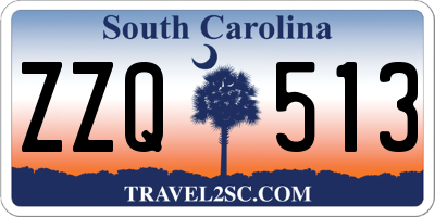 SC license plate ZZQ513