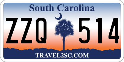 SC license plate ZZQ514