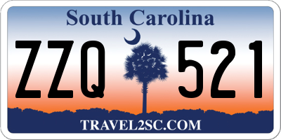 SC license plate ZZQ521